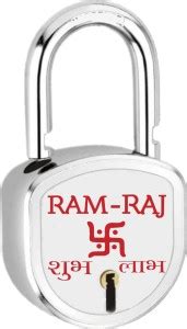 RAM RAJ Shubh Labh Lock with 3 Keys Steel 65mm, Double Locking, 8 Lever ...