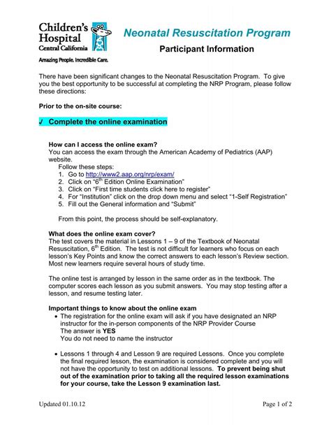 Neonatal Resuscitation Program