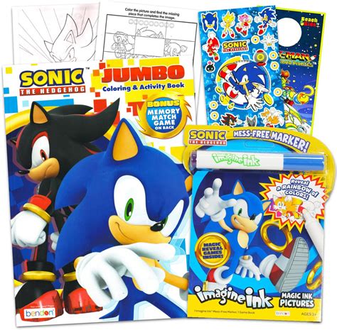 SonicTheHedgehog Sonic and Shadow The Hedgehog Coloring Book Set ...