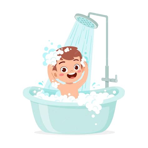 Taking A Bath Clip Art
