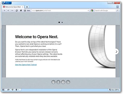 Opera Next is now -- download the 11.50 beta