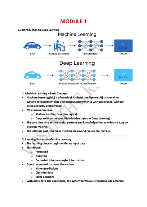 DLRL 1.1: Introduction to Deep Learning Concepts and Techniques - Studocu