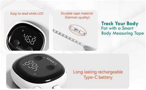 Cason Smart Digital Body Measuring Tape |Bluetooth BMI Tool,Body Fat ...