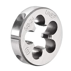uxcell 5/8-24 UNEF Round Die Machine Thread Die, 1.5" OD Round ...