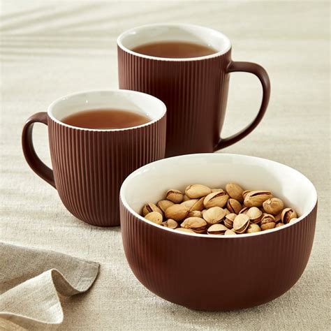 Buy Calyx Bone China Ribbed Cereal Bowl - 570ml from Home Centre at ...