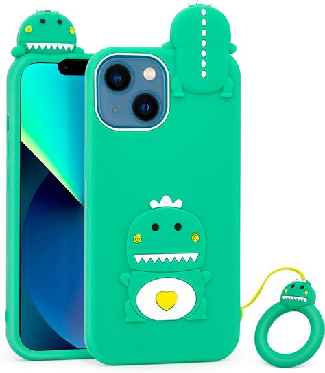YONOCOSTA Cute iPhone 13 Case, Dinosaur iPhone 14 Case, iPhone 15 Case ...
