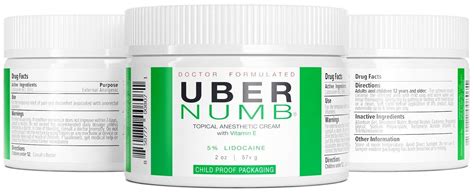 JSLY Uber Numb 5 Percent Lidocaine Crema Anestesica Topica Formula ...