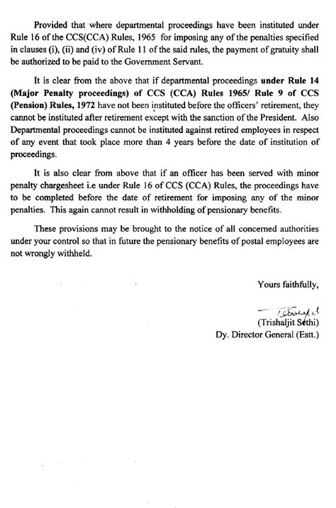Irregular withholding of Gratuity / Pensionary benefits on account of ...