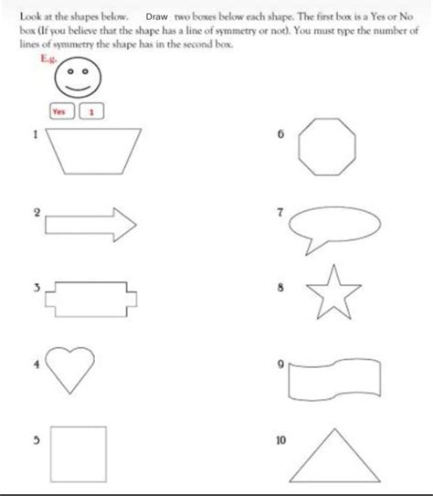 please fill me this Mathematics lines of symenntry worksheet - Brainly.in