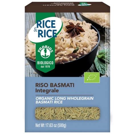 Rice & Rice Organic Whole Basmati Rice Probios - Loreto Pharmacy