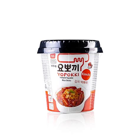 YOPOKKI Rice Cake Snack Cup, KimChi, 115 g, Mug | GOURMET VERSAND ...