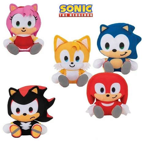 Buy Sonic The Hedgehog: Shadow, Amy Rose, Knuckles & Tails Plush Toys ...