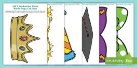 Graduation Photo Booth Props Cut-Outs