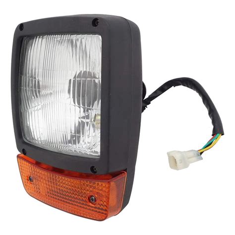 UNO Minda HL-5668M Head Light - Amber Indicator for JCB Jcb 4Dx