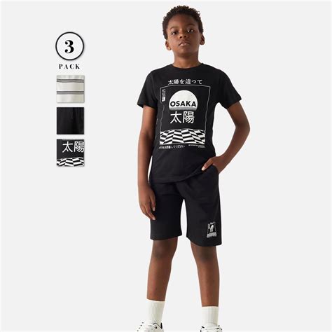 Buy Juniors 3-Piece Printed T-shirt and Shorts Set from Juniors at just ...
