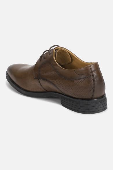 Buy Men Brown Leather Derby Shoes Online - 39620728 | Louis Philippe