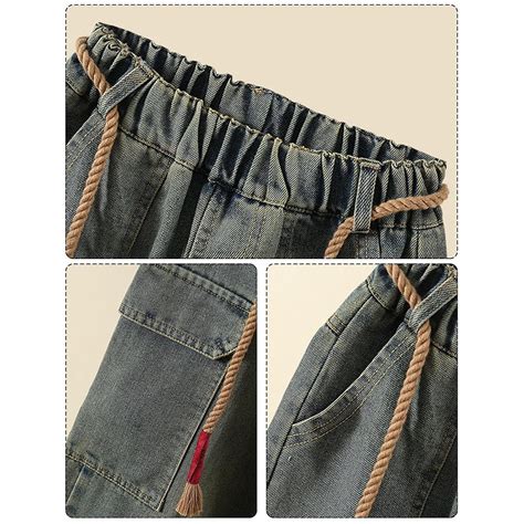 Happy Cherry Baggy Jeans for Girls Ripped Wide Leg India | Ubuy