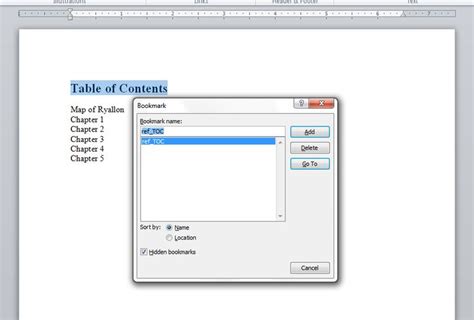 Image result for Clickable Table of Contents in Word