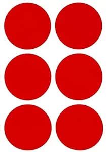 VSM Round Stickers (5000 Stickers) (Red) : Amazon.in: Office Products