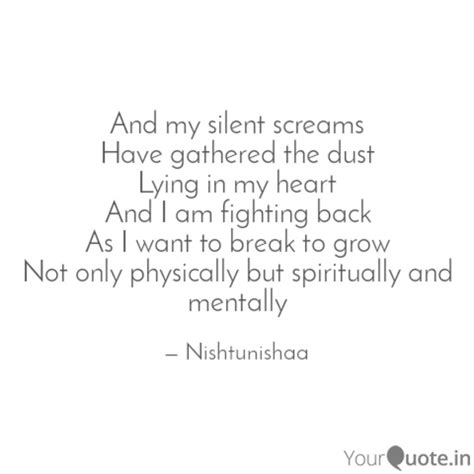 And my silent screams Hav... | Quotes & Writings by Nisha Talreja ...