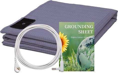 Amazon.com: Grounding Sheets for Bed, 5% Silver Fiber Organic Cotton ...