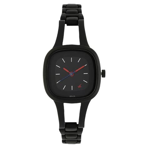 Buy Online Fastrack Quartz Analog Black Dial Metal Strap Watch for ...