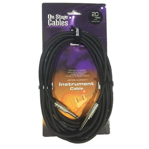 On-Stage Hot Wire IC-20 Standard Instrument Cable, 20 feet : Amazon.in ...