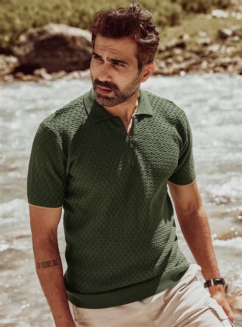 Buy Cable Green Polo | Casual Green Structure Polos & Tees for Men ...
