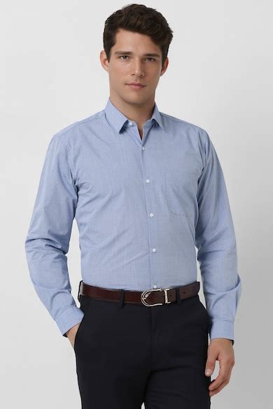 Buy Men Blue Regular Fit Shirt Online - 39828818 | Peter England