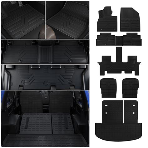 Floor Mats For 2020-2025 Kia Telluride 7 Seats Cargo Mat Cargo Liner ...