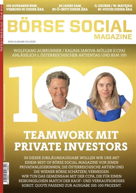 Börse Social - Die Ideenschmiede zum Wiener Kapitalmarkt, The Business ...