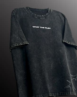 Apocalyptic Black Printed Acid Wash T-Shirt