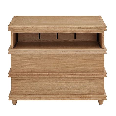 Rio Nightstand Wood 2 Drawer Bedside Cabinet