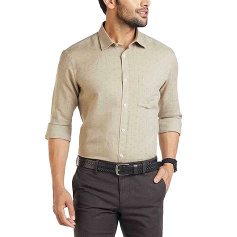 Buy Indian Terrain Printed Cotton Linen Blend Slim Fit Mens Casual ...