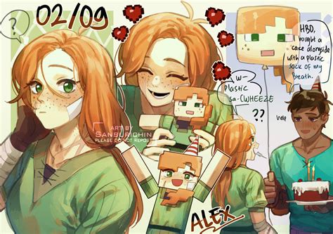Minecraft - Happy Birthday Alex!! by Teachiisan on DeviantArt