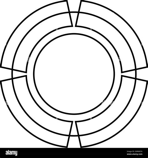 Vector circle diagram graph diagram Black and White Stock Photos ...