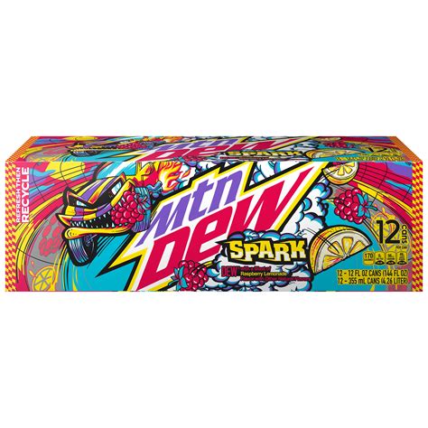 Mountain Dew, Spark, Dew With A Blast Of Raspberry Lemonade Flavor ...