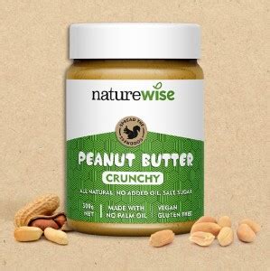 Naturewise Natural Peanut Butter Crunch | High Protein Peanut Butter ...