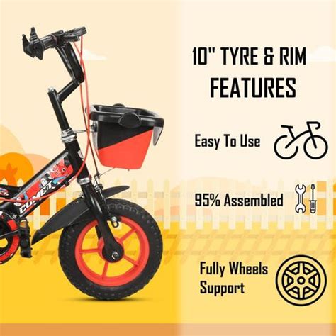 Xaipro 10T PREMIUM QUALITY COMET CYCLE ( RED ) FOR 2 TO 3 YEARS KIDS 96 ...