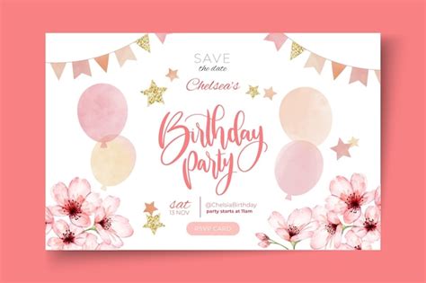 Birthday banner template | Free Vector