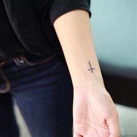 Small Cross Tattoo On Wrist