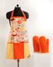 Buy Cream & Orange Kitchen Linen for Home & Kitchen by Swayam Online ...