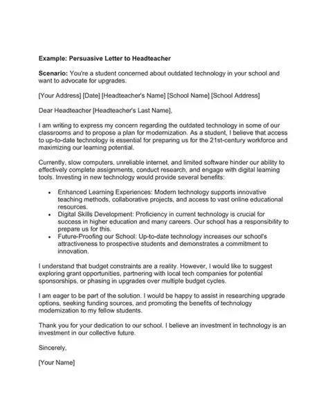 Persuasive Letter Example 的图像结果