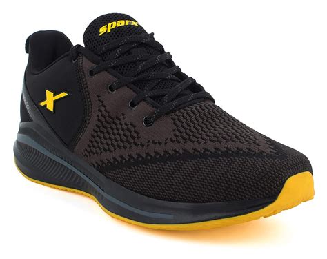 Buy Spax Men SM-678 Running Shoes (Black D.Grey, Numeric_9) at Amazon.in