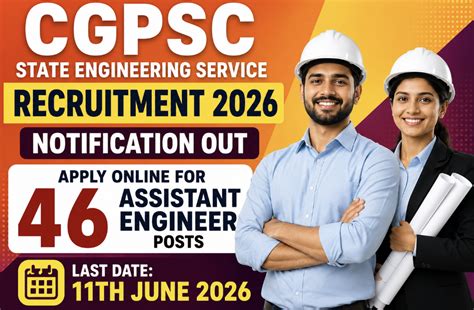 CGPSC State Engineering Services 2026 - Apply Online for 46 Assistant ...