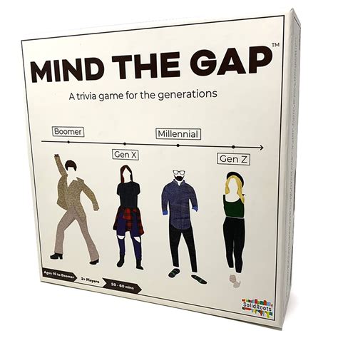 SolidRoots Mind The Gap Generational Trivia Board Game Mfr# 46 - Ace ...