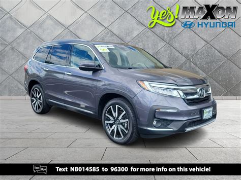 2022 Honda Pilot Touring at Maxon Hyundai Inc. - Research - GrooveCar