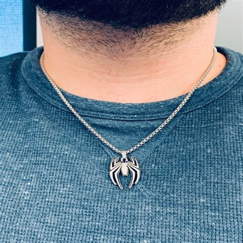 Spider-Man Necklace | Marvel jewelry, Marvel clothes, Men necklace