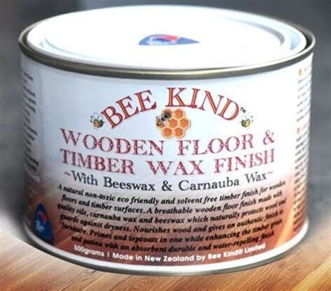 Bee Kind™ Eco-Friendly Wooden Floor Wax Finish with Beeswax & Carnauba ...