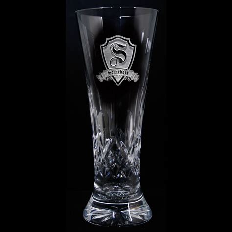Waterford Crystal Lismore Pilsner Tall Beverage Glasses, Engraved Beer ...